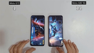 تست سرعت گوشی Moto g72 VS. Moto g82 5G