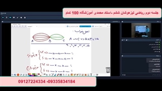 جلسه دوم ریاضی تیزهوشان ششم