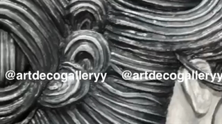 گچبری طرح دختر و پروانه