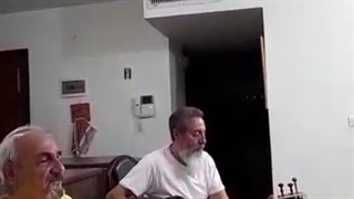 خوانندگی استاد بهمن همتی زاده در جمع دیگر هنرمندان پیشکسوت