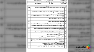 نمونه سوالات حسابان