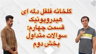 بازدید از گلخانه فلفل دلمه‌ای هیدروپونیک (قسمت چهارم، پرسش پاسخ)