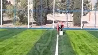 خط کشی خط مرکز زمین فوتسال