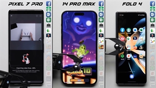 تست سرعت گوشی های Pixel 7 Pro vs. iPhone 14 Pro Max vs. Galaxy Fold 4