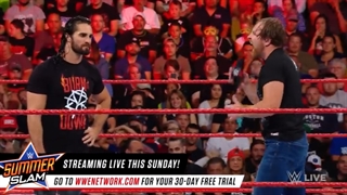 آشتی کردن Seth Rollins و Dean Ambrose در Raw, Aug. 14, 2017