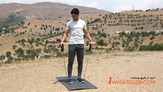 آموزش حرکات قدرتی با کش بدنسازی تن زیب