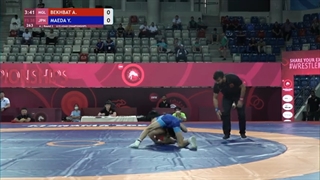 Round 2 FS - 38 kg: A. BEKHBAT (MGL) v. Y. MAEDA (JPN)