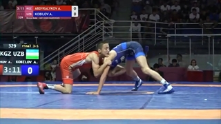 BRONZE FS - 51 kg: A. ABDYKALYKOV (KGZ) v. A. KOBILOV (UZB)