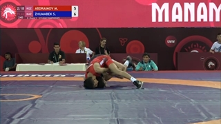 Round 3 FS - 44 kg: M. ABDRAIMOV (KGZ) v. S. ZHUMABEK (KAZ)