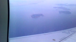 منظره جزایر پرنسس از هواپیما