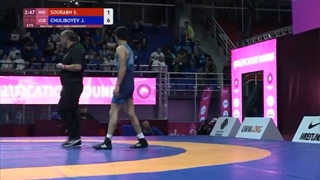 1/2 FS - 60 kg: S. SOURABH (IND) v. J. CHULIBOYEV (UZB)