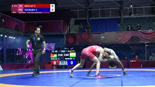 Qual. FS - 60 kg: Z. MESLAH (JOR) v. S. SOURABH (IND)