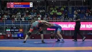 1/4 FS - 71 kg: Y. SHAFIEI (IRI) v. Z. BAITASHOV (KGZ)