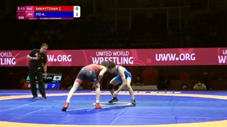 BRONZE FS - 62 kg: Z. BAKHYTZHAN (KAZ) v. K. ITO (JPN)