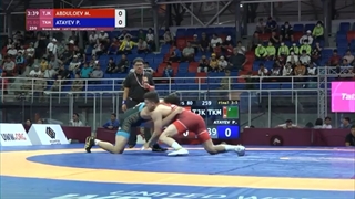 BRONZE FS - 80 kg: M. ABDULOEV (TJK) v. P. ATAYEV (TKM)
