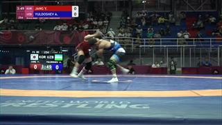 BRONZE FS - 80 kg: Y. JANG (KOR) v. A. YULDOSHEV (UZB)