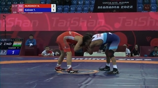 Round 1 FS - 62 kg: N. NURDINOV (KGZ) v. T. KADAM (IND)