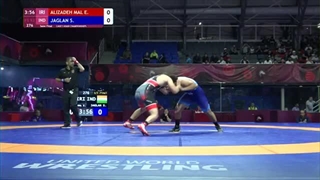 1/2 FS - 92 kg: E. ALIZADEH MAL (IRI) v. S. JAGLAN (IND)