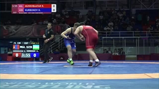 BRONZE FS - 110 kg: R. MUNKHBAATAR (MGL) v. K. KURBONOV (UZB)