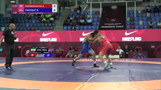 Round 1 FS - 75 kg: A. RAHIMIGHAHYA (IRI) v. B. ENKHBAT (MGL)