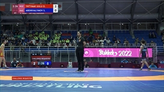 Round 1 GR - 45 kg: O. YNTYMAK UULU (KGZ) v. S. ABDIKHALYMOV (KAZ)