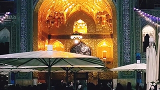 صبح بارانی حرم امام رضا