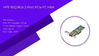 کارت HBA سرور اچ پی HPE 82Q 8Gb 2-port PCIe FC Host Bus Adapter با پارت نامبر AJ764A
