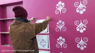 نقاشی دیوار با شابلون