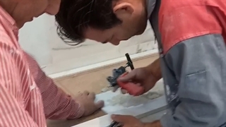 برش 5 سانتی اسلب برای لبه صفحه کابینت با فارسی بر 2