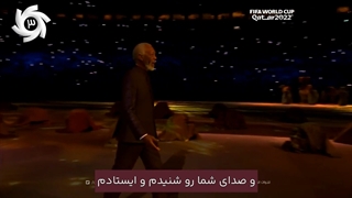 صحبت های مورگان فریمن در افتتاحیه جام جهانی 2022 قطر