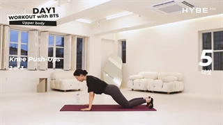DAY1 Upper Body Workout for Good Posture, WORKOUT with BTS با BTS ورزش کن (روز اول)