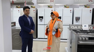 حضور بهنوش بختیاری در لوازم خانگی رنگین کمان