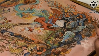 کارگاه آموزشی مینیاتور معاصر ایران در مسکو-استاد بدرالسما جلسه اول