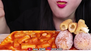 چالش‌های غذاخوری مختلف | موکبانگ | JANE ASMR • LINH-ASMR • LYCHEE • SAS-ASMR | قسمت ۲۵