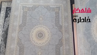 فرش طرح نسیم زمینه سیلور