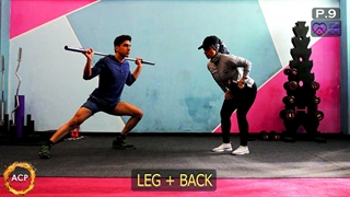 تمرین پا و پشت یا زیر بغل در خانه ( ورزش در منزل ) چالش شماره نه