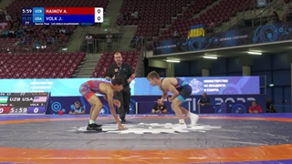 14 FS - 57 kg A NAIMOV (UZB) v J VOLK (USA)