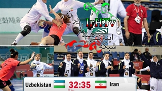 دیدار تیم های ملی ایران و ازبکستان در مسابقات هندبال قهرمانی آسیا ۲۰۲۲