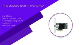 کارت HBA اچ پی ایHPE SN1200E 16Gb 1 Port Fibre Channel  با پارت نامبر Q0L13A