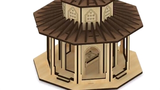 پازل سه بعدی چوبی مقبره میرزا کوچک خان جنگلی