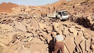 فروش سنگ لاشه سنگ ورقه ای رشیدی مستقیم از معدن 09199377638