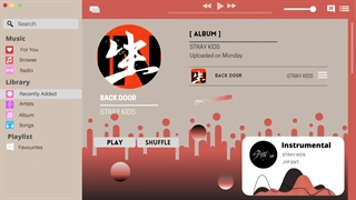 ورژن بی کلام آهنگ Back door از Stray kids