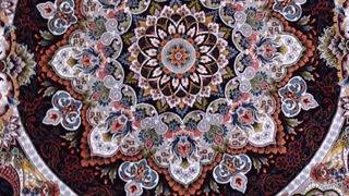 فرش 700 شانه ارزان قیمت - طرح شهیاد رنگ سرمه ای با تراکم 2100