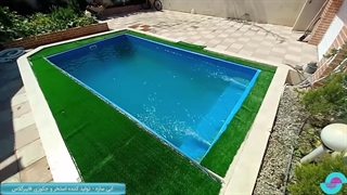 استخر پیش ساخته فایبرگلاس(fiberglass)؛ استخر خانگی | شیرگاه-اجرا توسط مهندسین شرکت آبی سازه