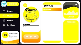 ورژن بی کلام آهنگ Butter از BTS