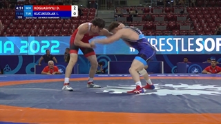 14 FS - 86 kg D KOGUASHVILI (GEO) v I KUCUKSOLAK (TUR)
