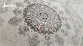 فرش الماس کویر کلکسیون اشرافی ، کد1599 ذغالی