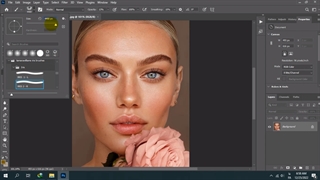 براش رنگی کردن چشم در فتوشاپ
