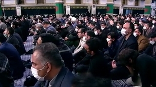 شب اول مراسم فاطمیه در حسینیه امام خمینی همراه با رهبر انقلاب