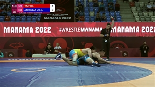 Round 2 FS - 125 kg B TAZHI (KAZ) v M ABDINAZAR UU (KGZ)
